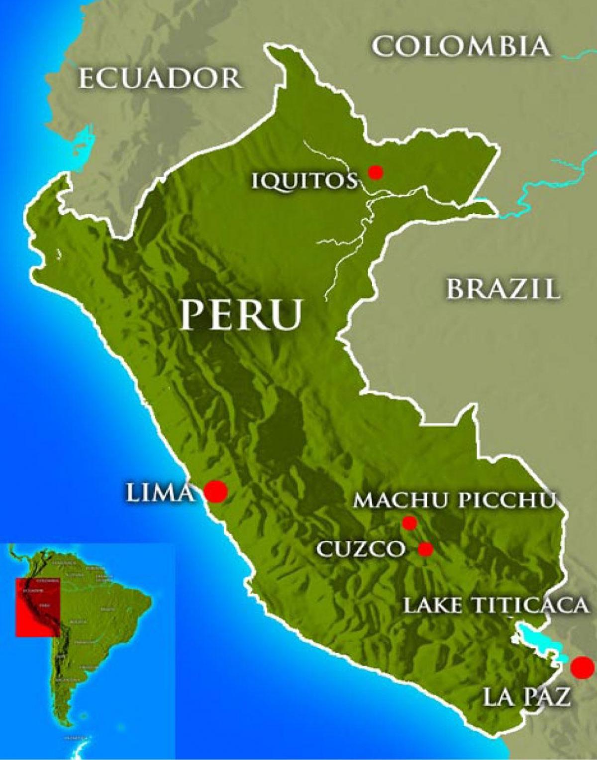 Peta ibukota peru
