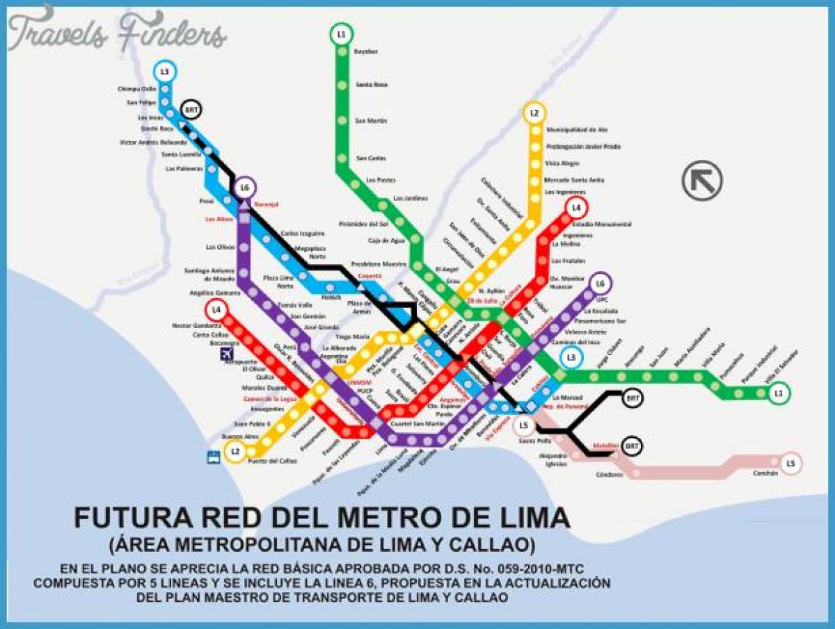 Peta metropolitano Lima